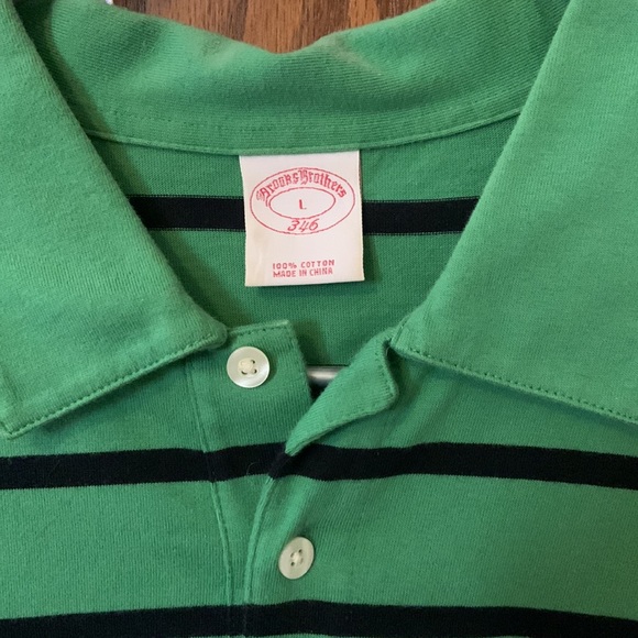 Green Brooks Brothers polo. - Picture 3 of 4